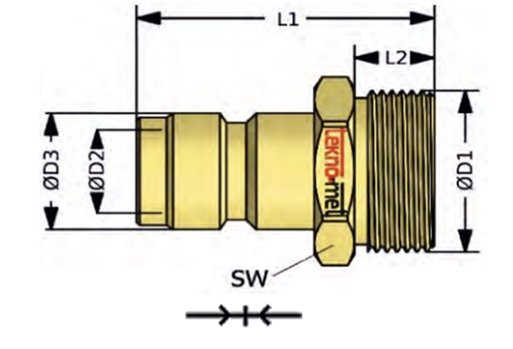 TEKNO-MET T090 EUF M12 ENDÜSTRİYEL QUİCK KAPLİN