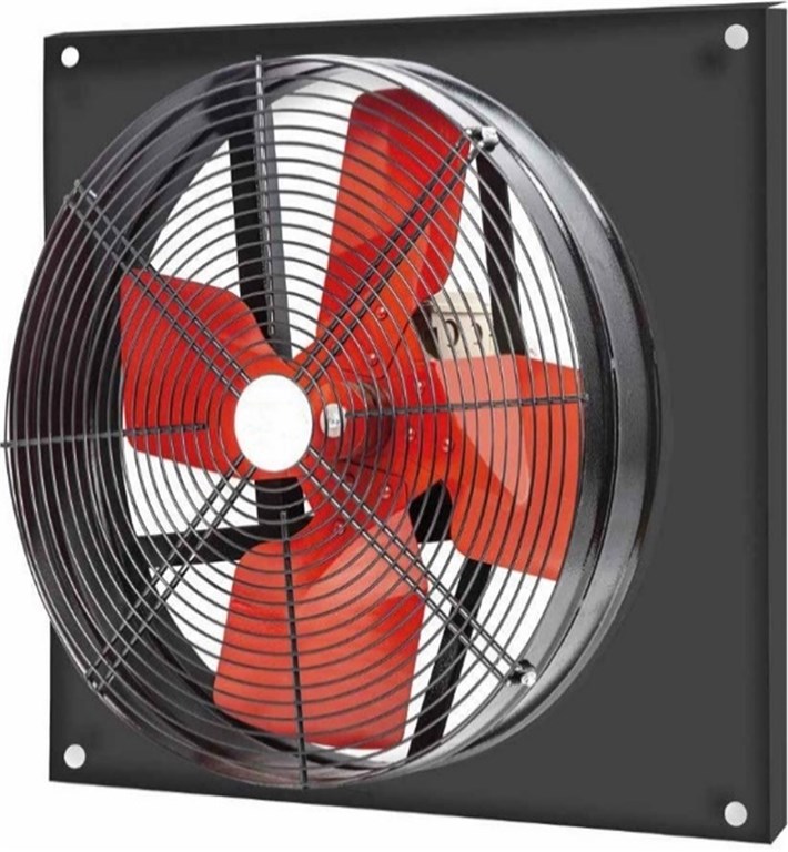 4 KANATLI METAL PERVANE KARE KASALI FAN 14000 m³/h