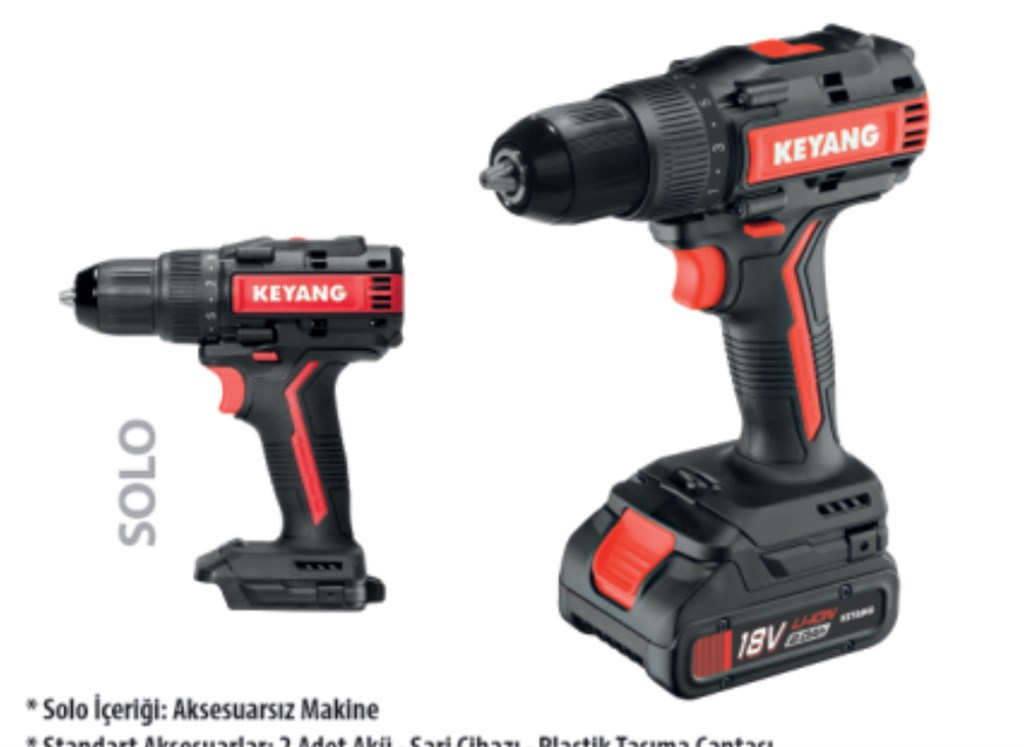 KEYANG DD18BL-W AKÜLÜ DARBELİ DELME-VİDALAMA MAKİNASI